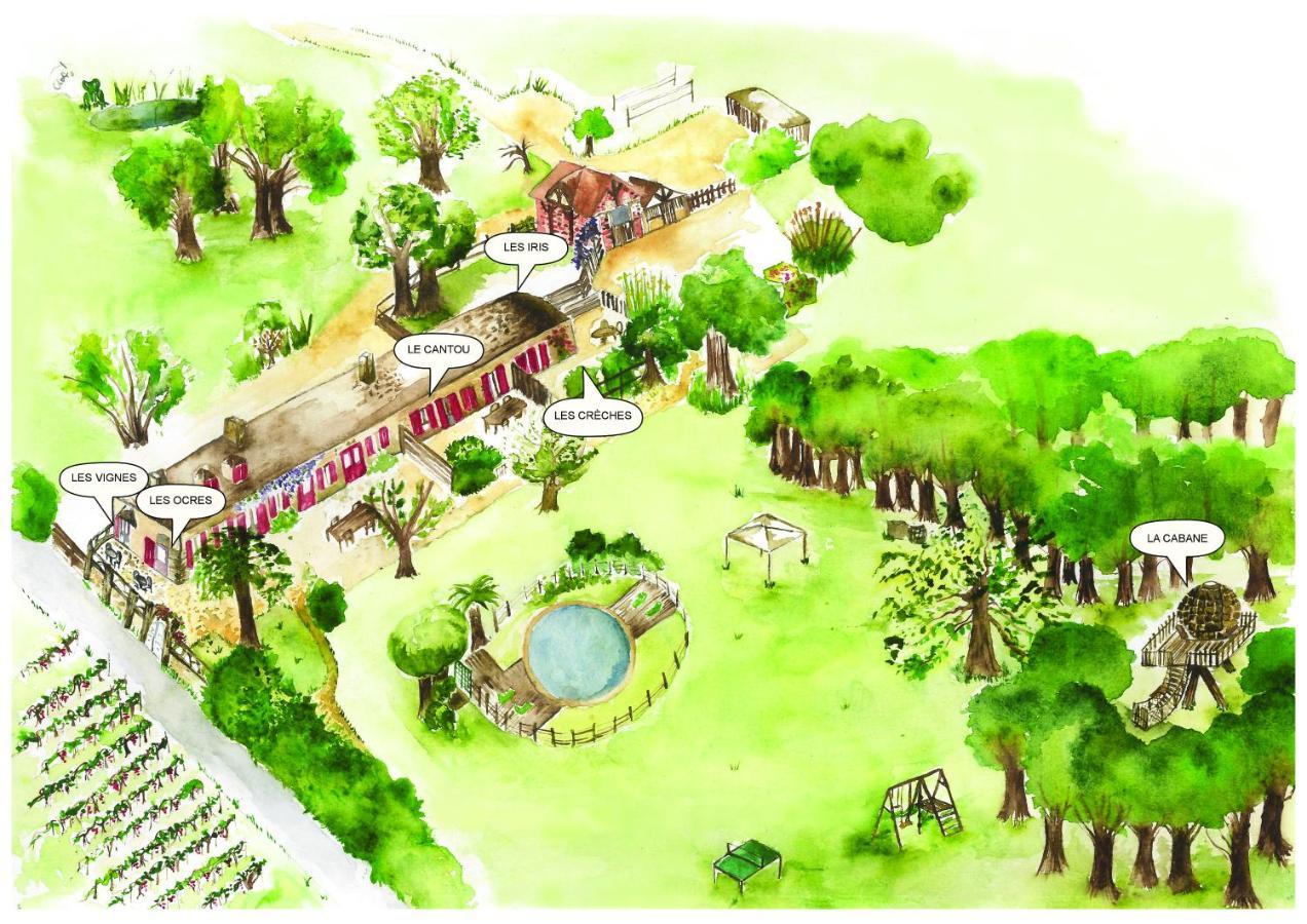 Du Vert & Du Bon Air - Linge Maison Inclus - Parking Prive Gratuit - Centre Ville Bergerac 10Mn - Domaine Bellevue Cottage En Perigord Lembras Exterior foto